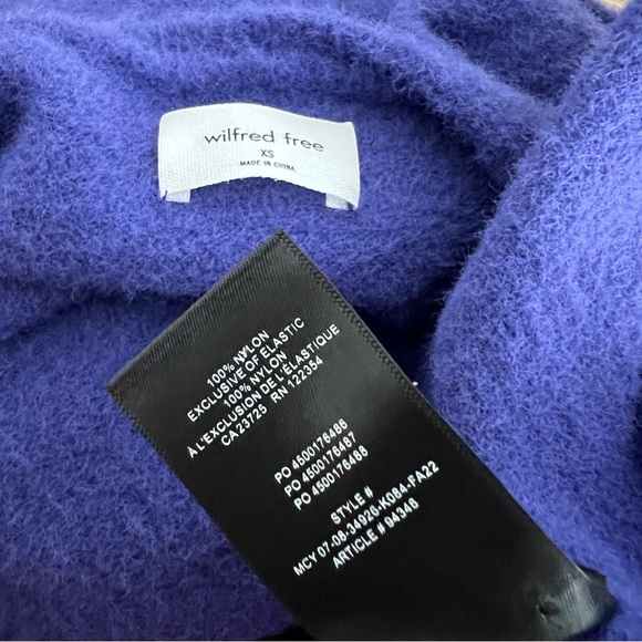 Aritzia Wilfred Free Hush Knit Sweater Midi Dress Bodycon Long Sleeve V-Neck XS - Picture 5 of 8